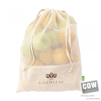 Afbeelding van relatiegeschenk:Natura Organic Mesh Bag (120 g/m²) fruitzakje