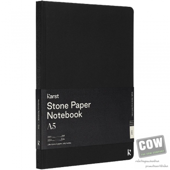 Afbeelding van relatiegeschenk:Karst® A5 hardcover notitieboek van steenpapier - vierkant
