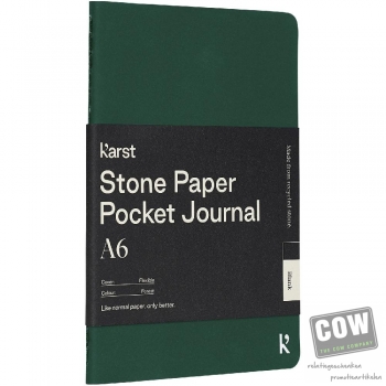 Afbeelding van relatiegeschenk:Karst® A6 softcover pocket journal van steenpapier - blanco